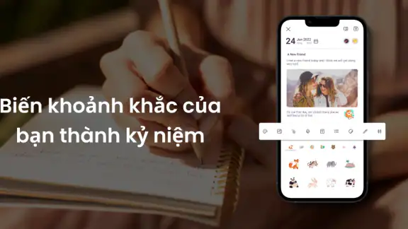 Nhật ký Ghi chú riêng với khóa screenshot