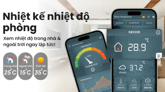 Nhiệt kế++ Nhiệt độ phòng screenshot