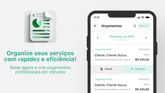 Orçamento e Ordem de Serviço screenshot