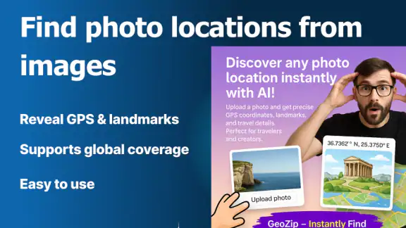 Photo Location Finder・GeoZip screenshot