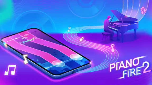 Piano Fire 2: Thử thách trượt screenshot