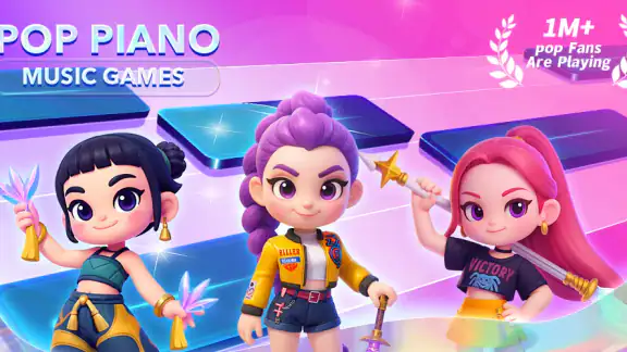 Pop Piano: Trò Chơi Kpop screenshot