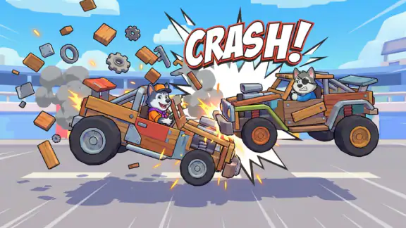 Pup Crash: DIY Racing Cars screenshot