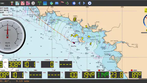 qtVlm Navigation and Routing screenshot