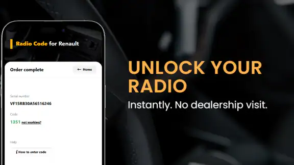 Radio Code for Renault screenshot