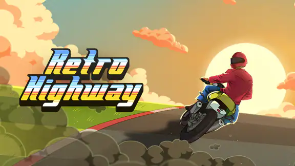 Retro Highway - Bike Racer screenshot