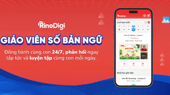 RINODIGI: Tiếng Anh cho trẻ em screenshot