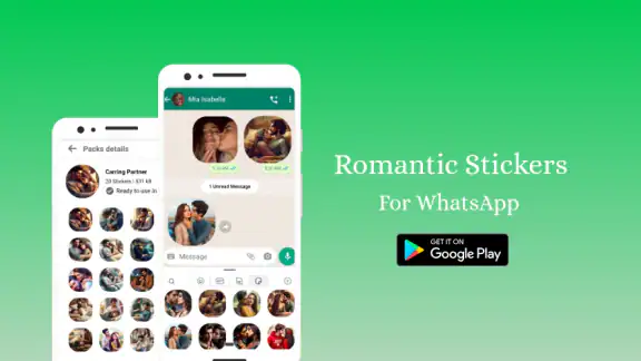 Romantic Stickers WASticker.ly screenshot