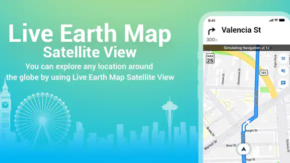 Satellite View GPS Navigation screenshot