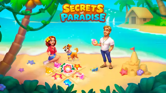 Secrets of Paradise Merge Game screenshot