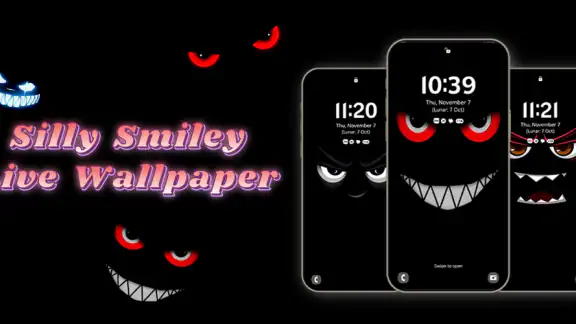 Silly Smiley Live Wallpaper screenshot