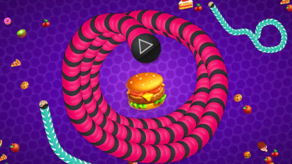 Snake vs Worms: Fun Zone .io screenshot