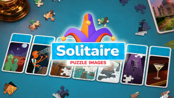 Solitaire - Puzzle Images screenshot