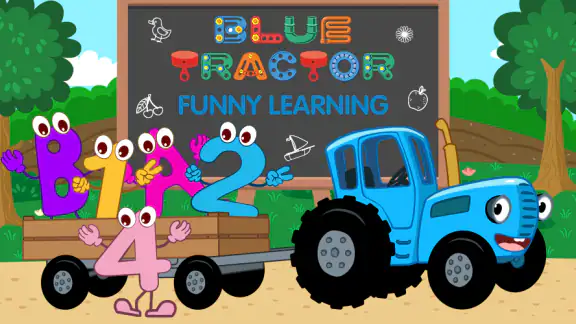 The Blue Tractor: Toddler Game screenshot