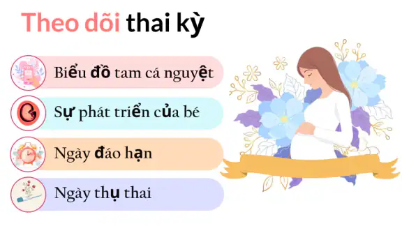 Theo dõi thai kỳ: lịch thai kì screenshot