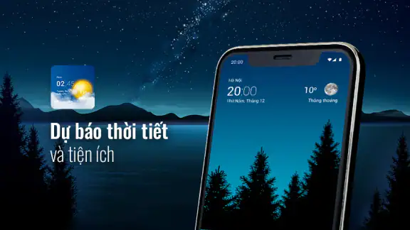 Thời tiết đồng hồ minh bạch screenshot