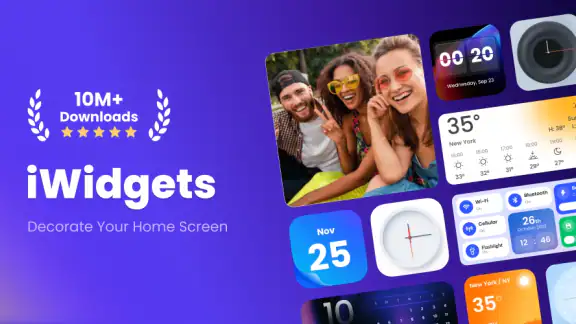 Tiện ích màu, Chủ đề: iWidgets screenshot