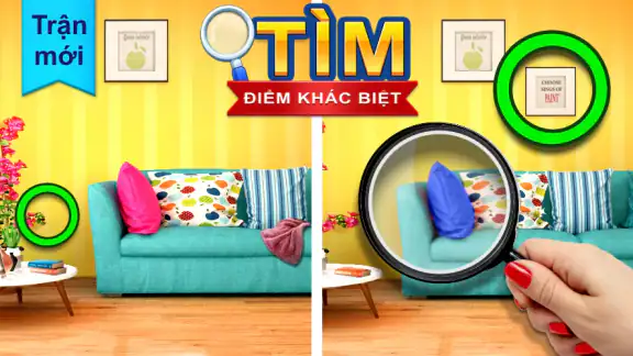 Tìm sự khác biệt: Phát hiện nó screenshot