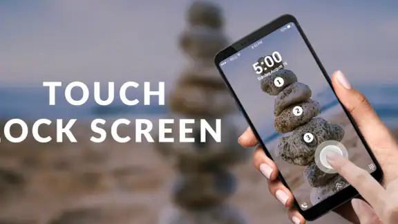 Touch Lock Screen Touch Photo screenshot