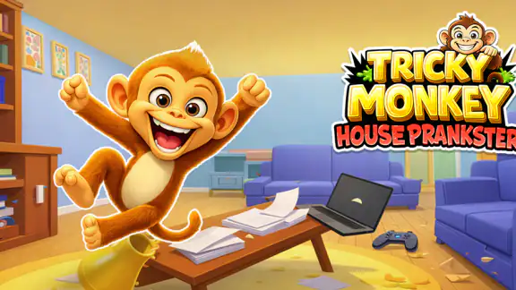 Tricky Monkey: House Prankster screenshot