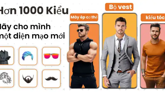 Trình chỉnh sửa ảnh bộ đồ nam screenshot