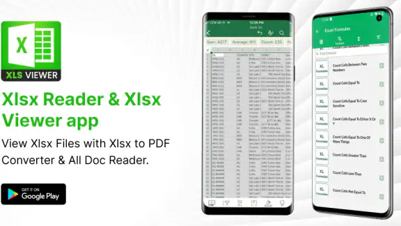 Trình đọc tệp Xlsx với xem Xls screenshot