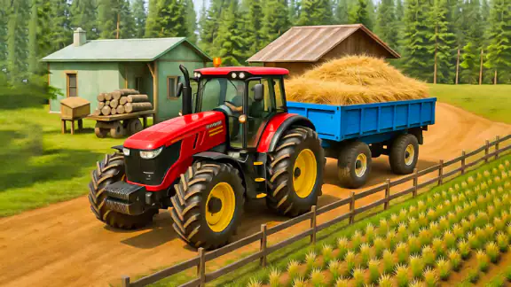 Trò chơi lái máy kéo thực sự screenshot
