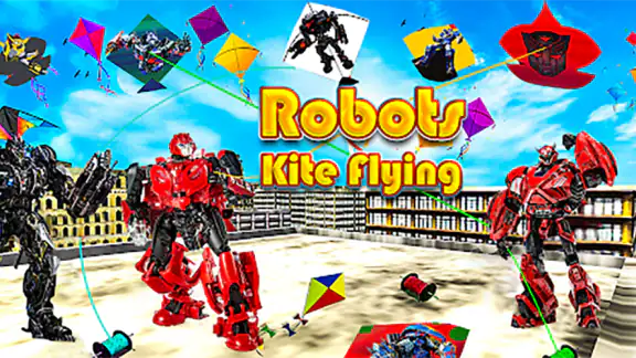 Trò chơi robot thả diều screenshot