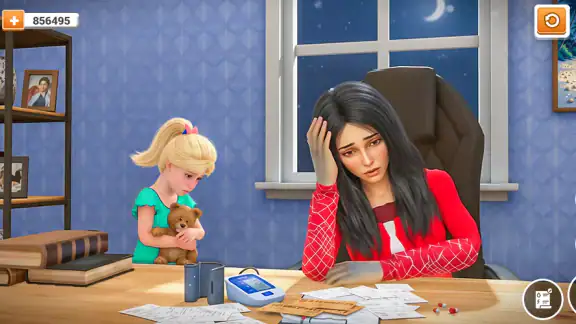 Virtual Mother Single Mom Sim screenshot