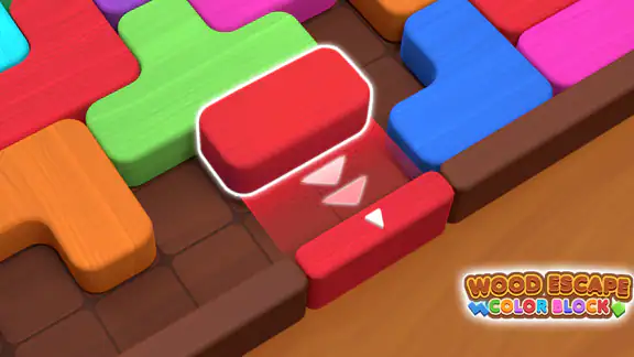 Wood Escape: Color Block screenshot