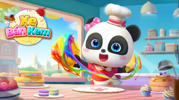 Xe Bán Kem của Bé Gấu Trúc screenshot