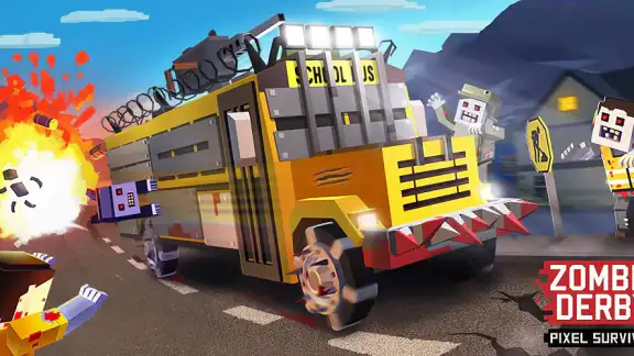 Zombie Derby: Pixel Survival screenshot