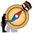Dirección de brújula digital icon