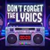 Don't Forget the Lyrics