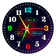 Fondo de pantalla reloj neón