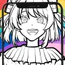 カラフル ピーチ  塗り絵 icon