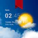 Transparent clock weather Pro
