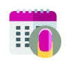 Agenda para citas de uñas icon