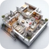 Thiết kế nhà 3D - Vẽ sơ đồ icon