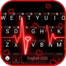 Neon Red Heartbeat Thème icon