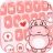 Bàn phím Pink Cute Hippo icon