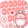 Bàn phím Pink Cute Hippo icon