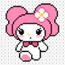 Pixel Number Cute Coloring icon