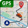 GPS navigation, mapa at ruta icon