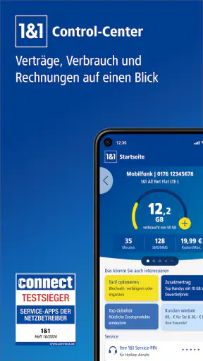 1&1 Control-Center screenshot