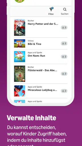 Amazon Kids Eltern Dashboard screenshot