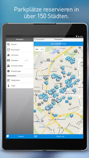 ampido - Die Parkplatz-App screenshot