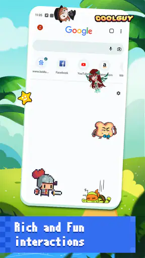 Bildschirmtiere: Shimeji screenshot