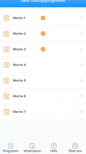 AudioFysio Rückenschmerzen App screenshot