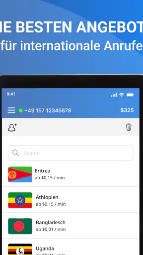 Ausland Telefonieren screenshot